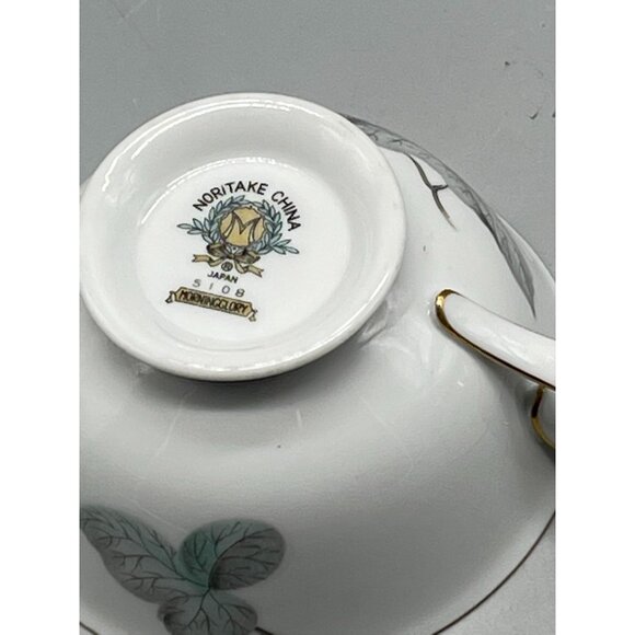 Noritake China 5108 Morning Glory cups red pink and white flowers green READ - Picture 7 of 7